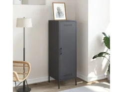 Aparador alto antracita 36x39x113 cm acero