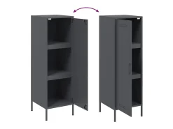 Aparador alto antracita 36x39x113 cm acero