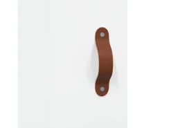 Aparador alto Blanco brillo 34,5x34x180 cm Madera de ingeniería