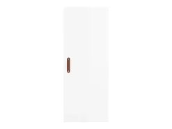 Aparador alto Blanco brillo 34,5x34x180 cm Madera de ingeniería