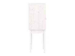 Aparador alto Blanco 60x40x120 cm Madera maciza de pino
