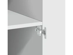 Aparador alto blanco 80x42,5x185 cm madera contrachapada