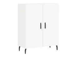 Aparador alto blanco 69,5x34x180 cm Madera contrachapada