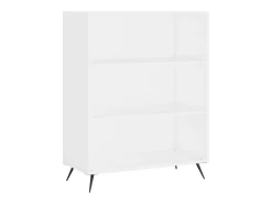 Aparador alto blanco 69,5x34x180 cm Madera contrachapada