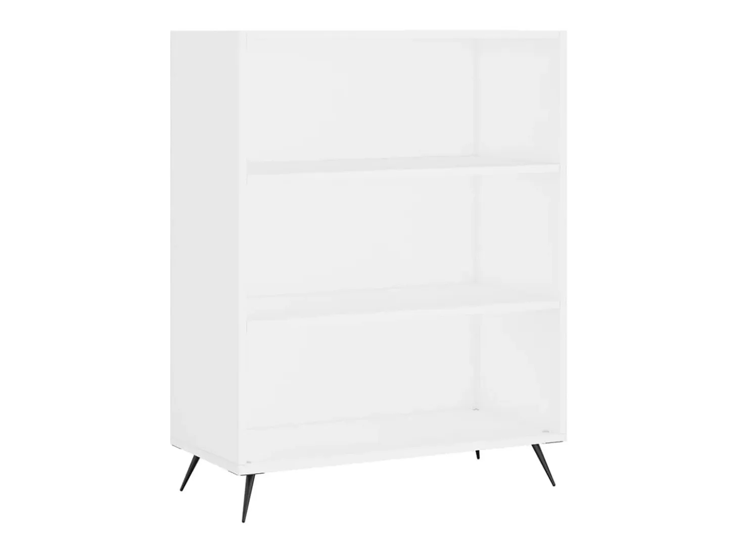 Aparador alto blanco 69,5x34x180 cm Madera contrachapada