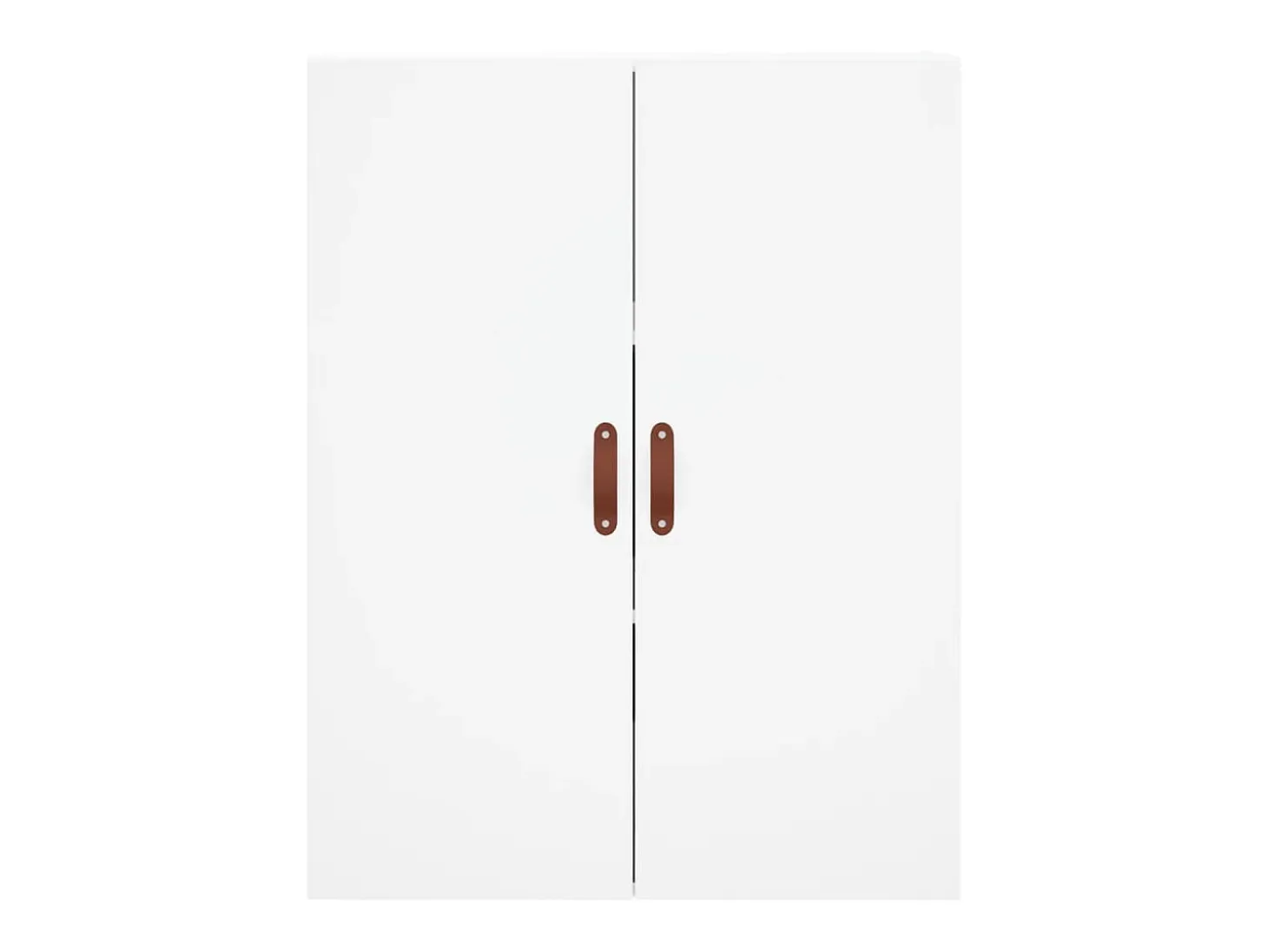 Aparador alto blanco 69,5x34x180 cm Madera contrachapada