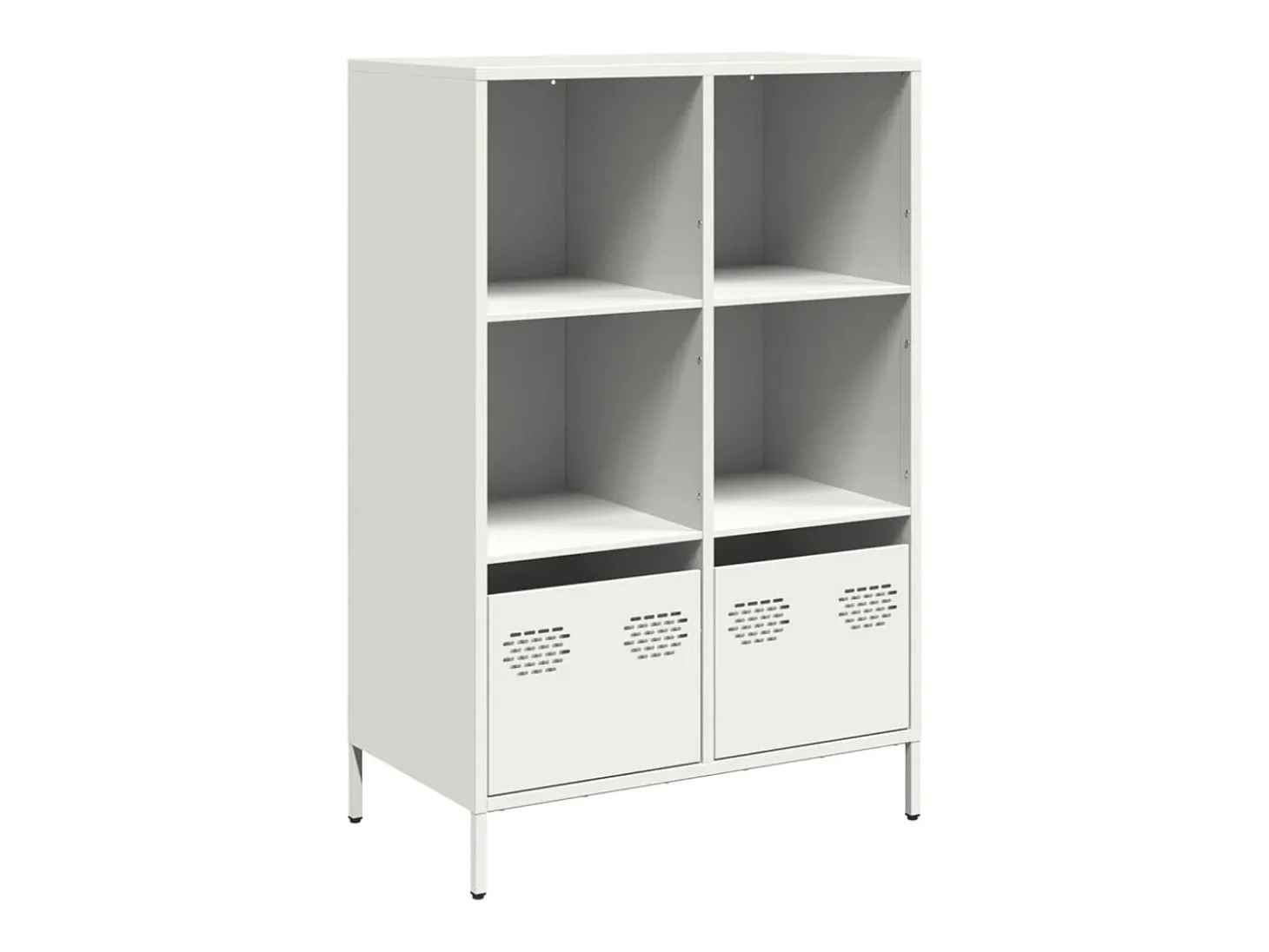 Aparador alto blanco 68x39x103,5 cm acero