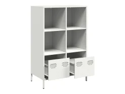 Aparador alto blanco 68x39x103,5 cm acero