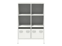 Aparador alto blanco 68x39x103,5 cm acero