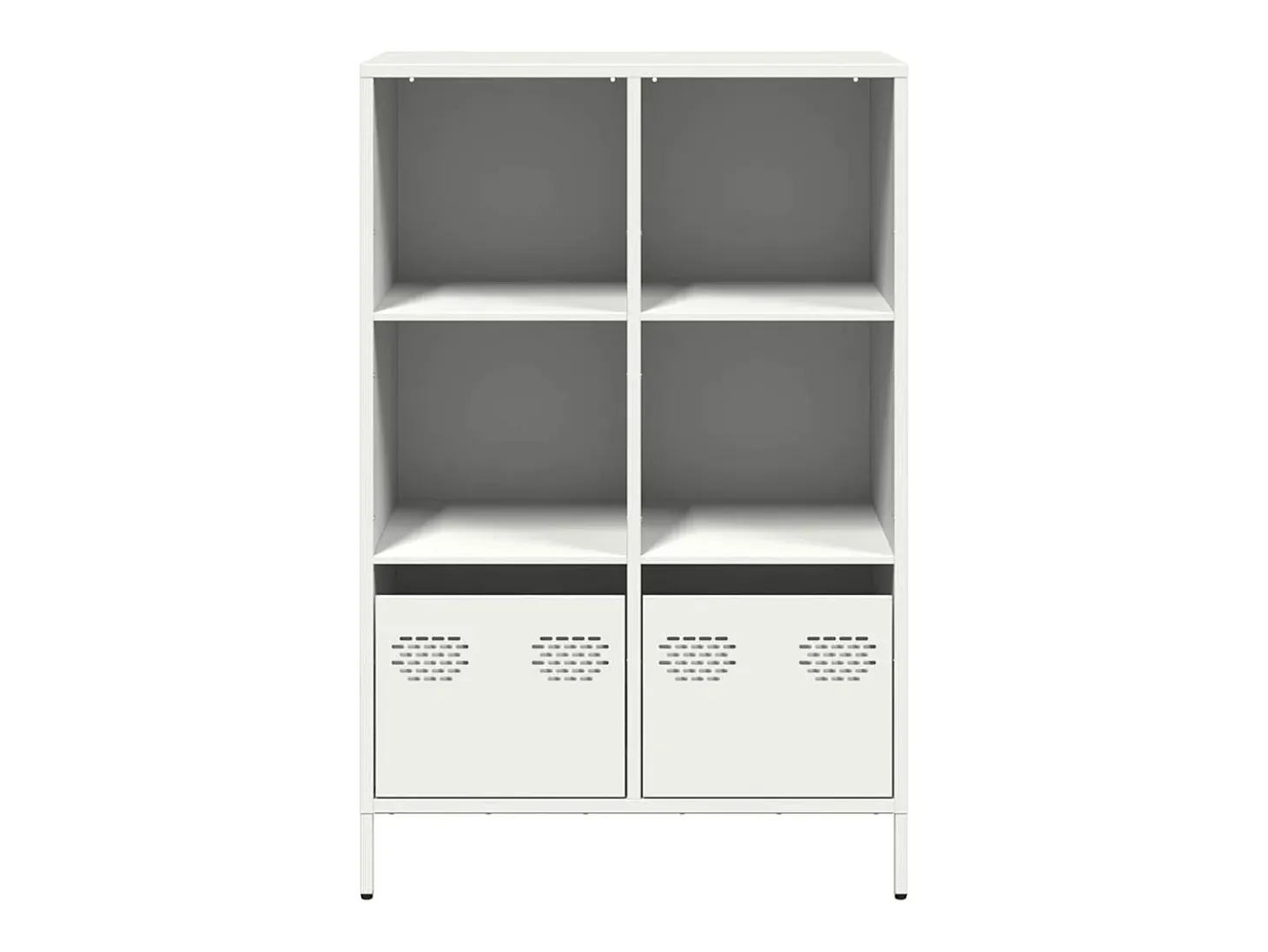 Aparador alto blanco 68x39x103,5 cm acero