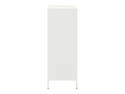 Aparador alto blanco 68x39x103,5 cm acero