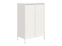 Aparador alto blanco 68x39x103,5 cm acero