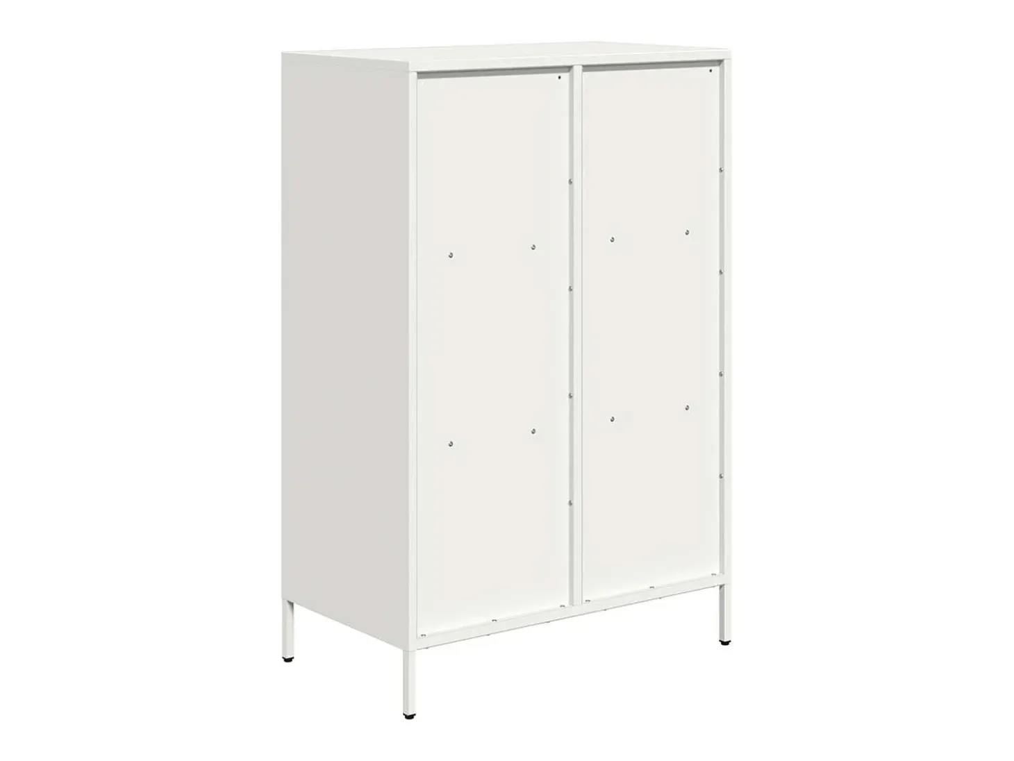 Aparador alto blanco 68x39x103,5 cm acero