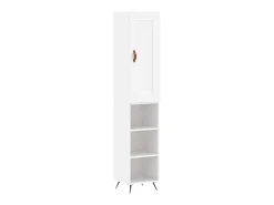 Aparador alto blanco 34,5x34x180 cm Madera contrachapada