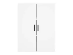 Aparador alto blanco 69,5x34x180 cm Madera contrachapada