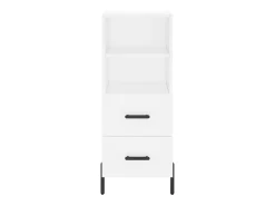 Aparador alto blanco 34,5x34x180 cm Madera contrachapada