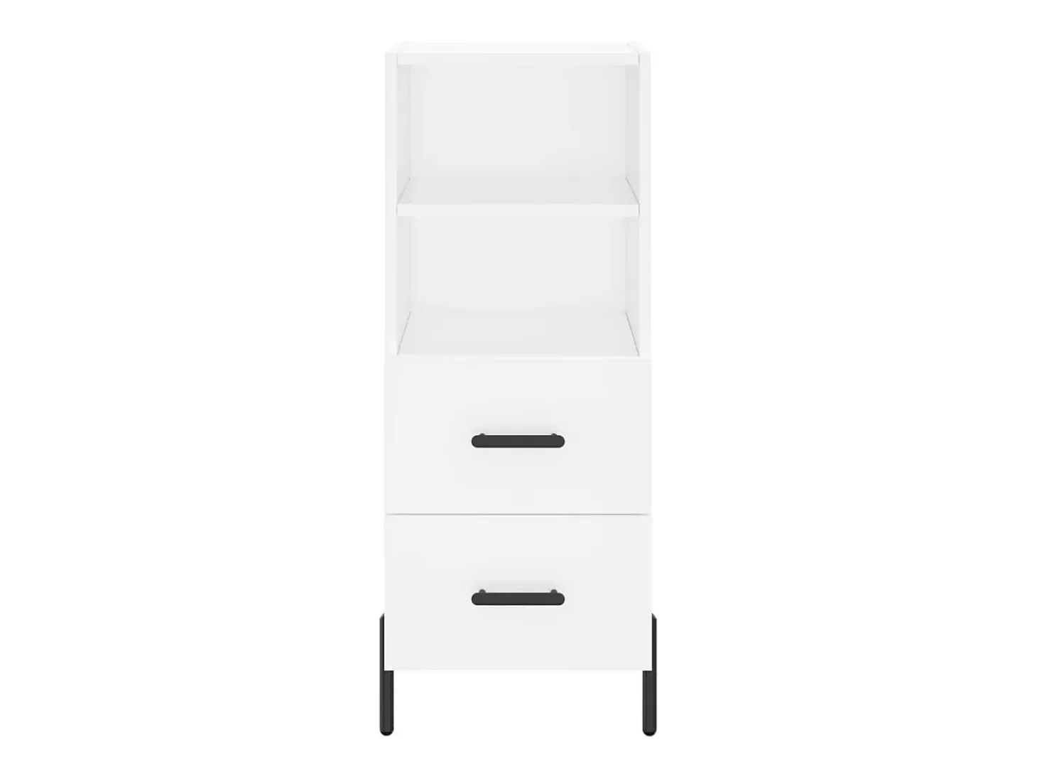 Aparador alto blanco 34,5x34x180 cm Madera contrachapada