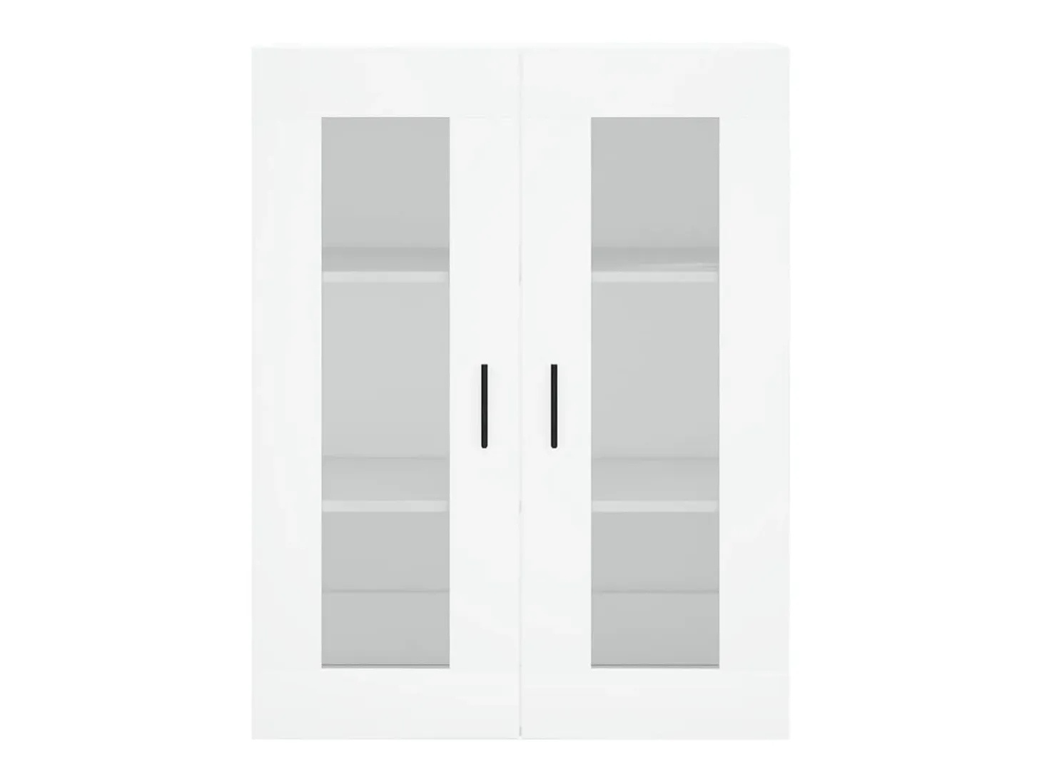 Aparador alto blanco 69,5x34x180 cm Madera contrachapada