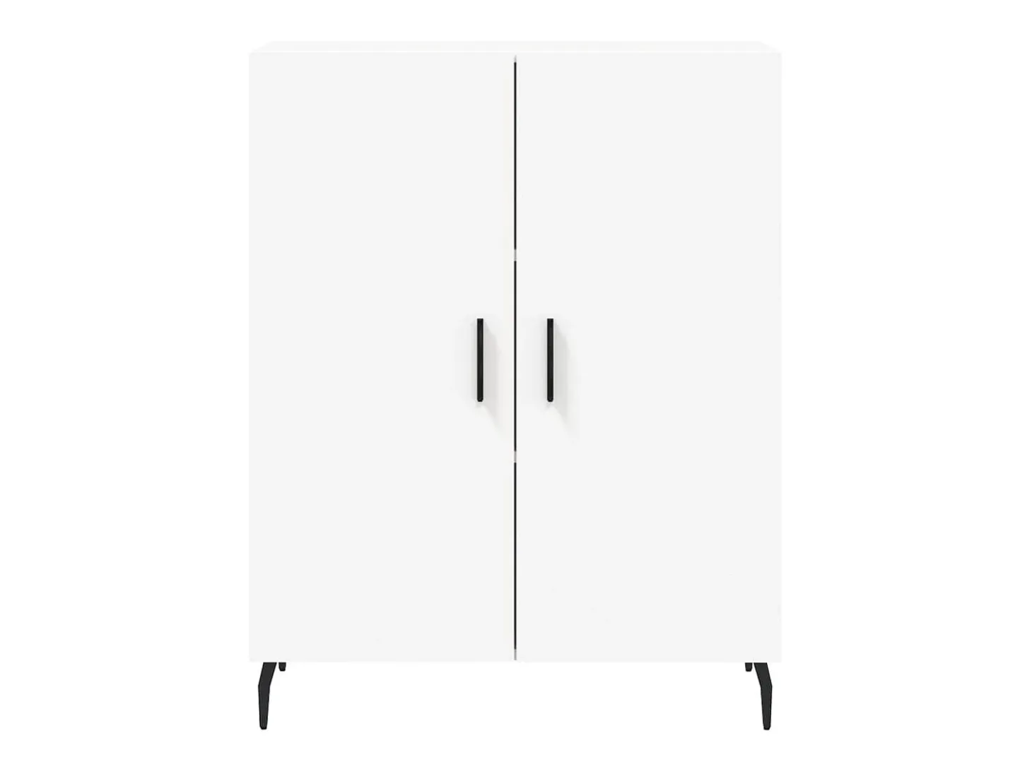 Aparador alto blanco 69,5x34x180 cm Madera contrachapada
