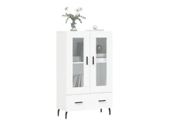 Aparador alto blanco 69,5x31x115 cm madera contrachapada