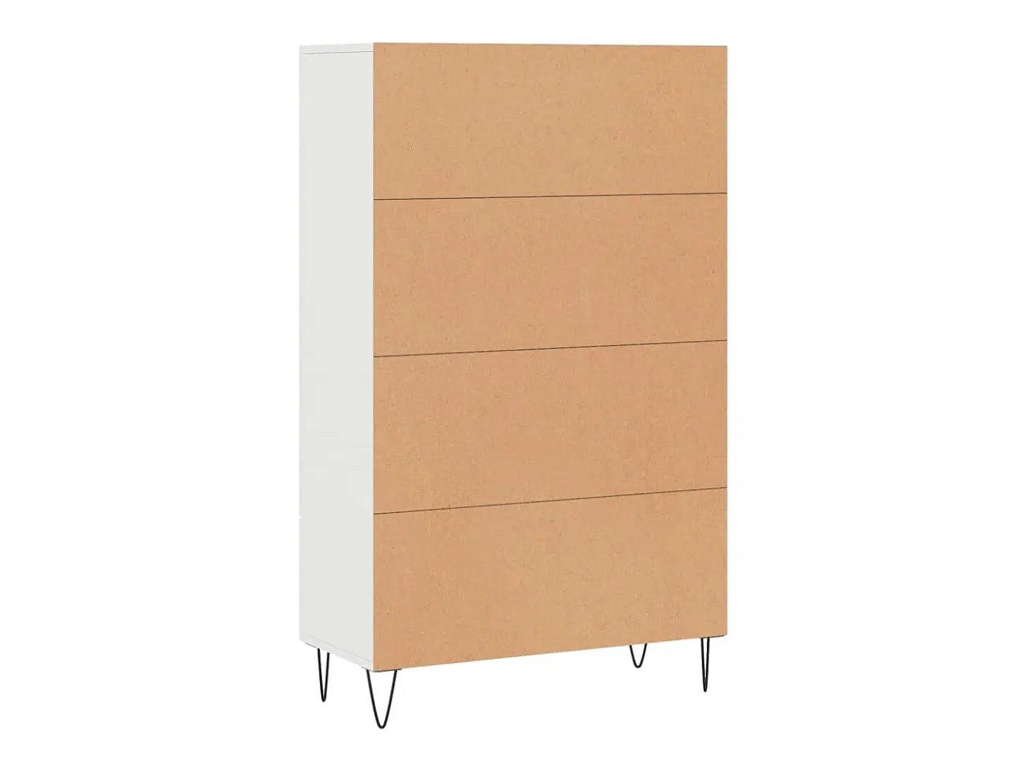 Aparador alto blanco 69,5x31x115 cm madera contrachapada
