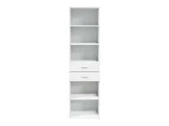 Aparador alto blanco 50x42,5x185 cm madera contrachapada