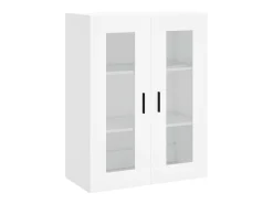 Aparador alto blanco 69,5x34x180 cm Madera contrachapada