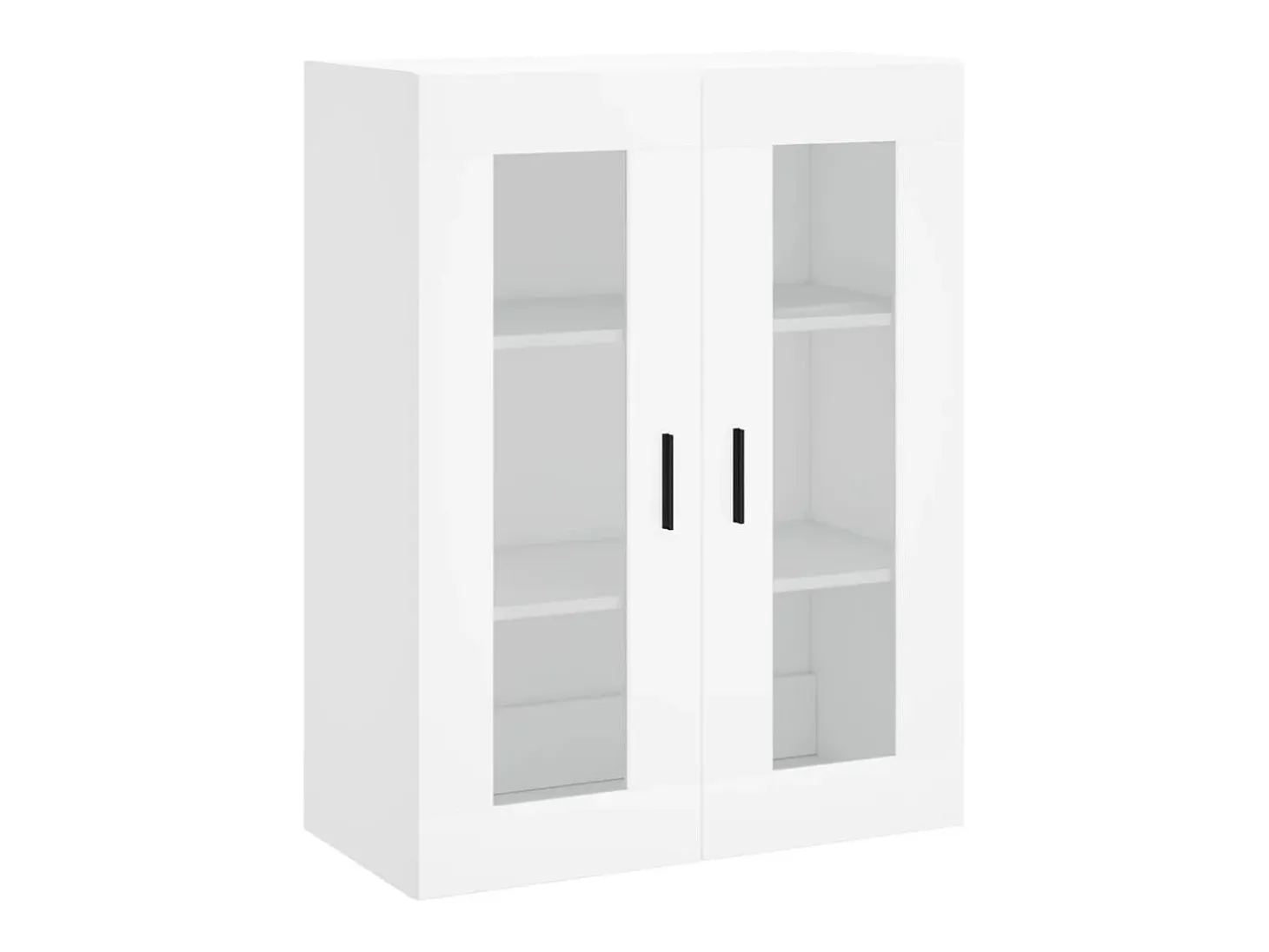 Aparador alto blanco 69,5x34x180 cm Madera contrachapada
