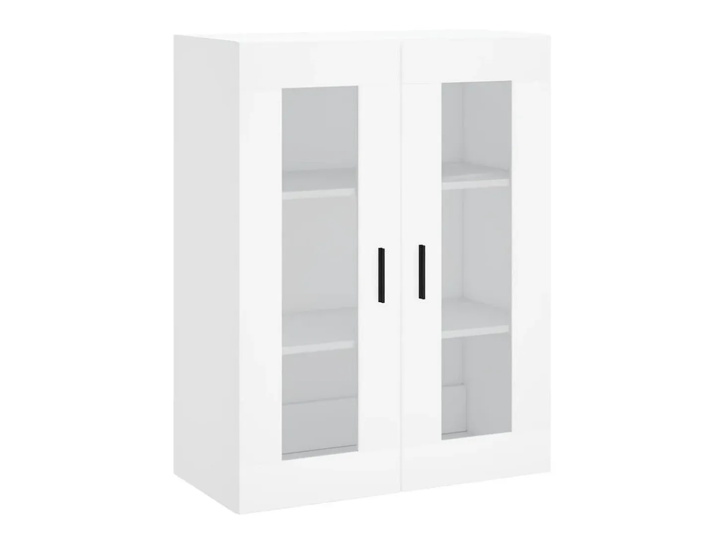 Aparador alto blanco 69,5x34x180 cm Madera contrachapada