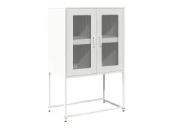 Aparador alto blanco 68x39x107 cm acero