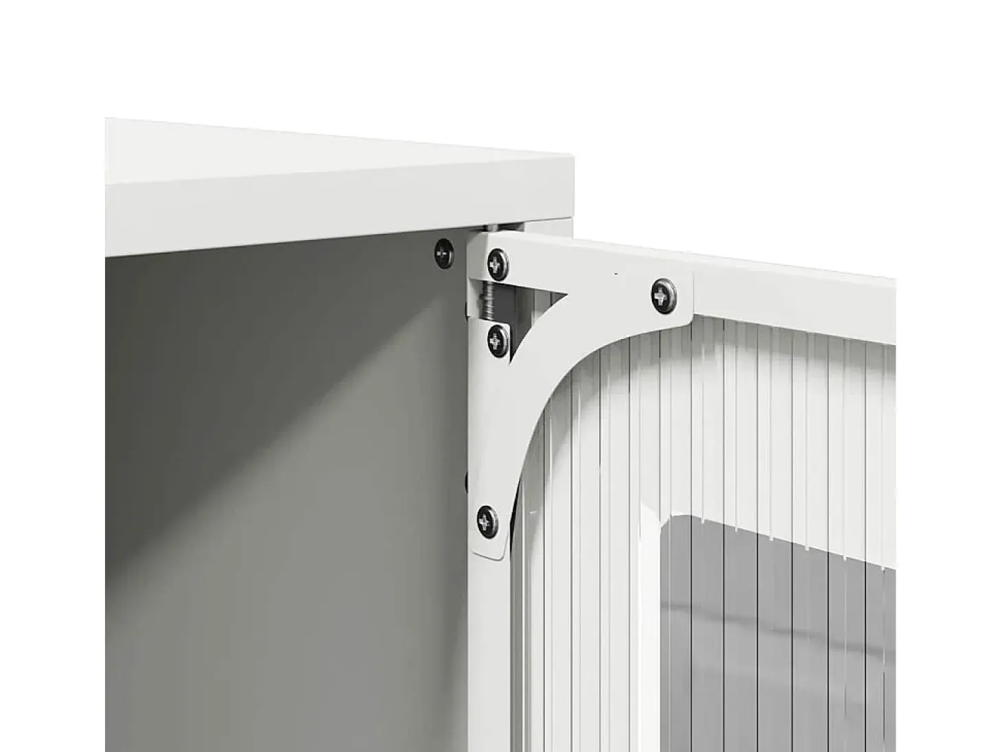 Aparador alto blanco 68x39x107 cm acero