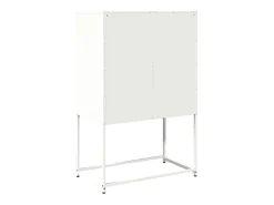 Aparador alto blanco 68x39x107 cm acero