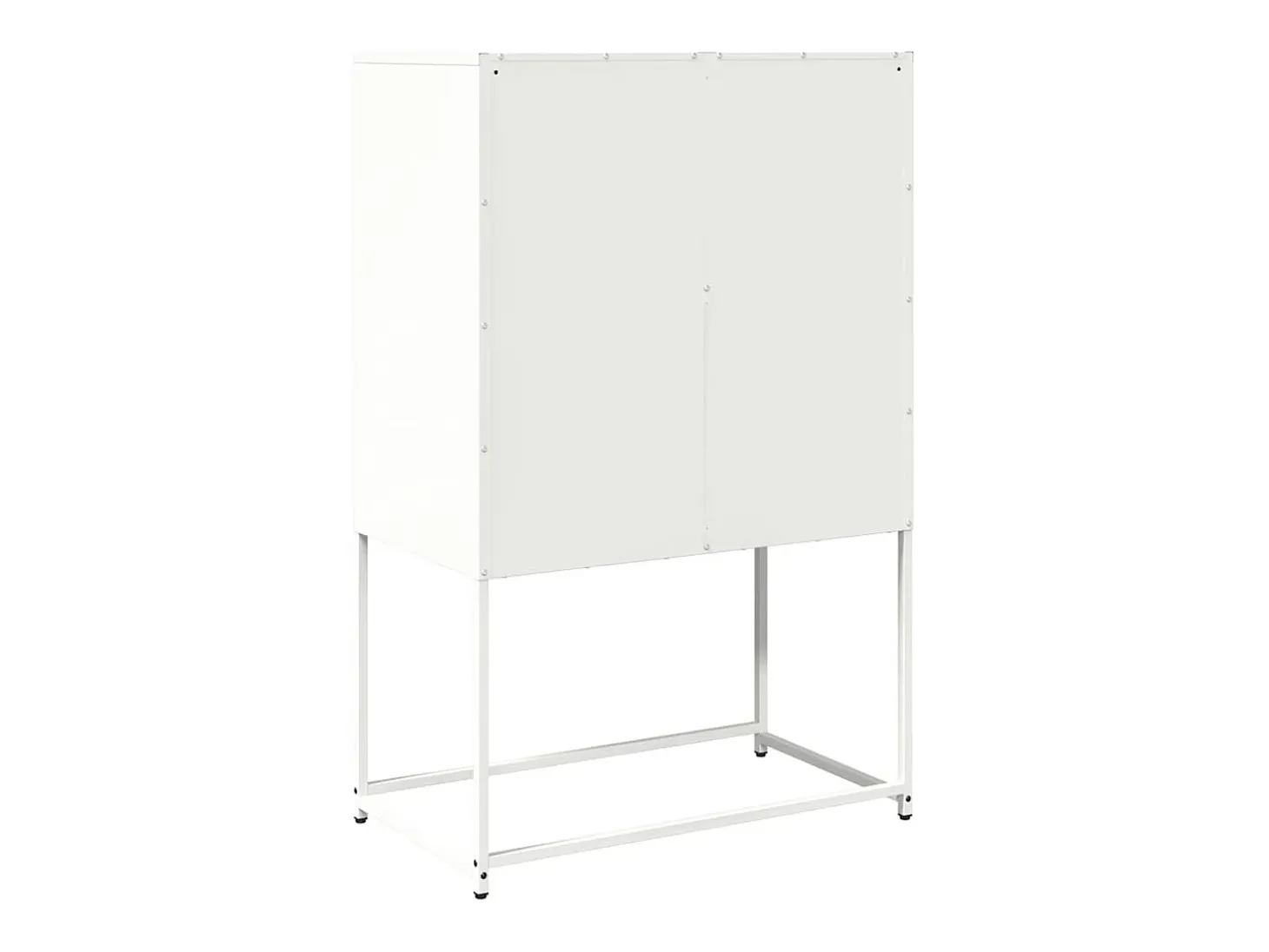 Aparador alto blanco 68x39x107 cm acero