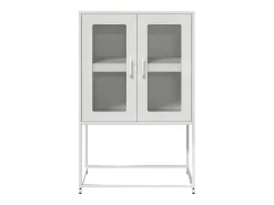 Aparador alto blanco 68x39x107 cm acero