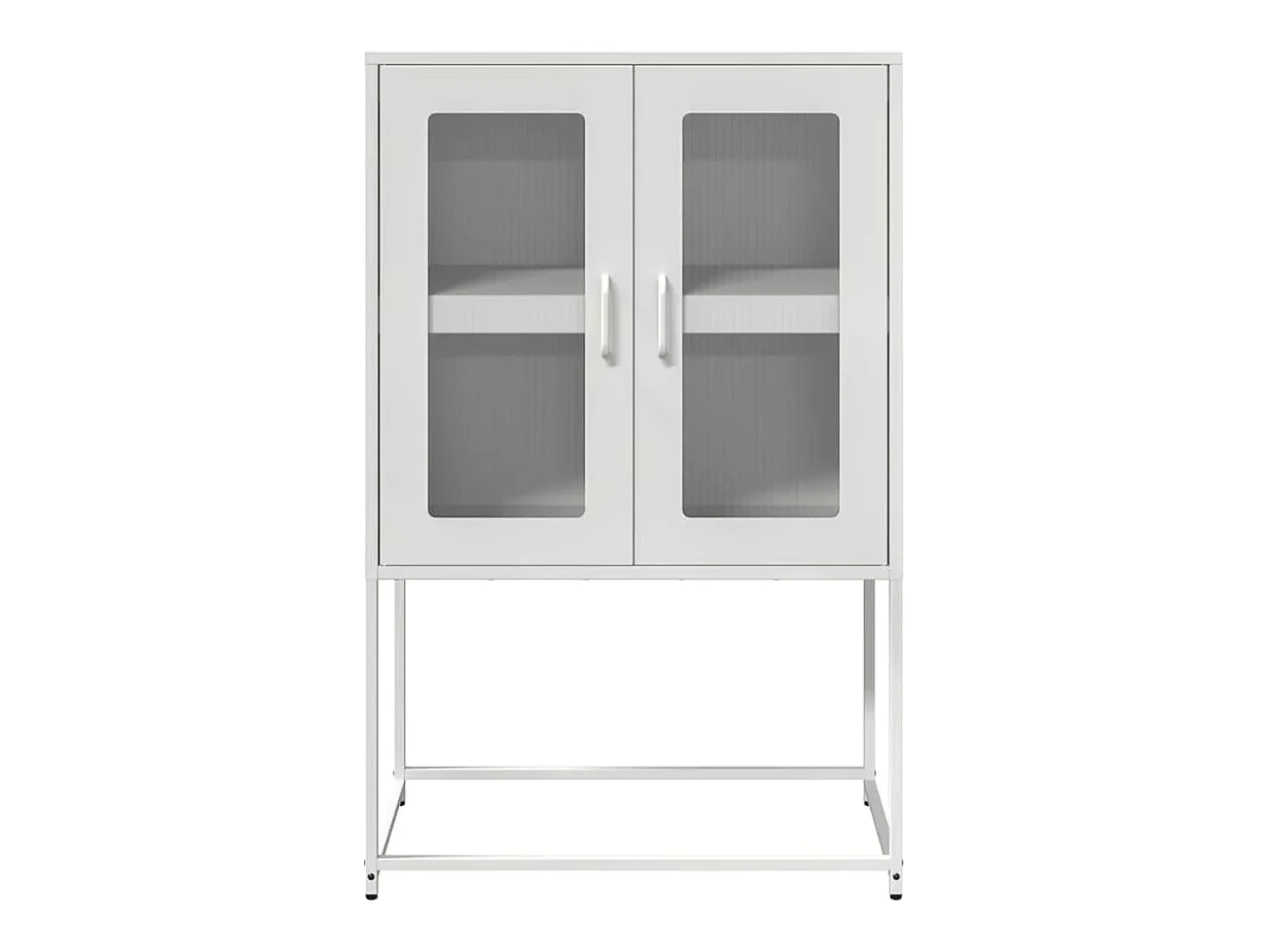 Aparador alto blanco 68x39x107 cm acero