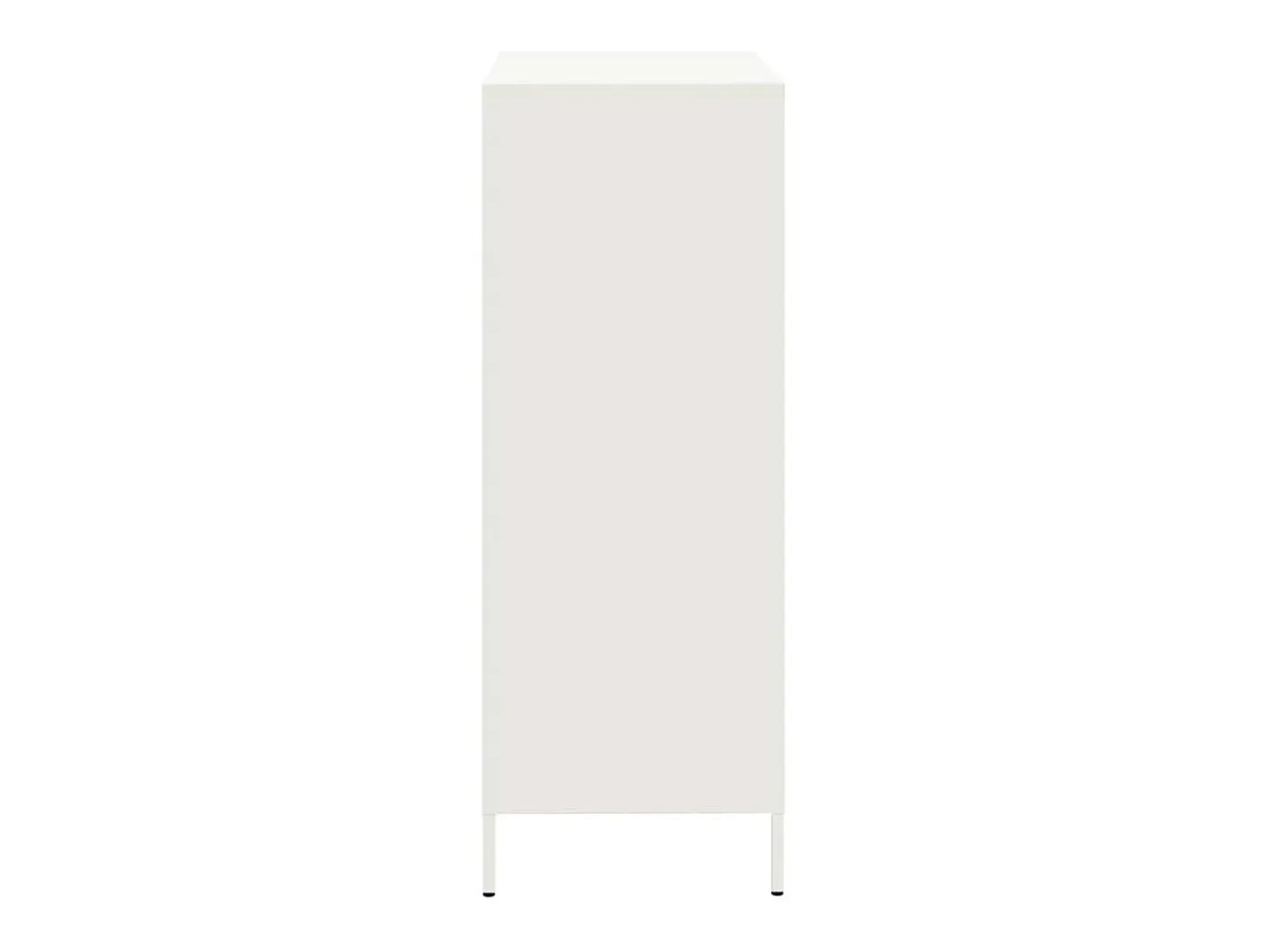 Aparador alto blanco 68x39x101,5 cm acero