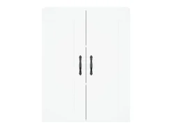 Aparador alto blanco 69,5x34x180 cm Madera contrachapada