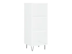 Aparador alto blanco 34,5x34x180 cm Madera contrachapada