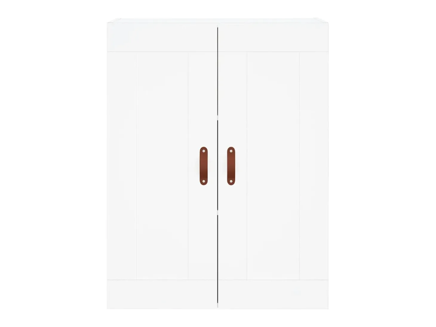 Aparador alto blanco 69,5x34x180 cm Madera contrachapada