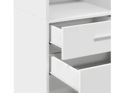 Aparador alto blanco 40x42,5x124 cm madera contrachapada