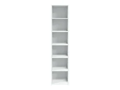 Aparador alto blanco 40x41x185 cm madera contrachapada
