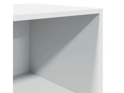 Aparador alto blanco 40x41x185 cm madera contrachapada