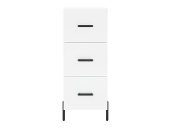 Aparador alto blanco 34,5x34x180 cm Madera contrachapada