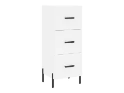Aparador alto blanco 34,5x34x180 cm Madera contrachapada