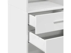 Aparador alto blanco 30x42,5x124 cm madera contrachapada
