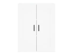 Aparador alto blanco 69,5x34x180 cm Madera contrachapada