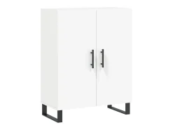 Aparador alto blanco 69,5x34x180 cm Madera contrachapada