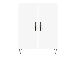 Aparador alto blanco 69,5x34x180 cm Madera contrachapada