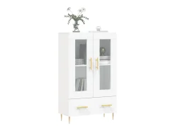 Aparador alto blanco 69,5x31x115 cm madera contrachapada