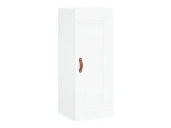 Aparador alto blanco 34,5x34x180 cm Madera contrachapada